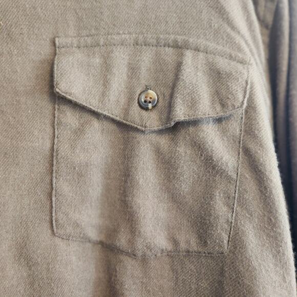 Porter & Ash Men's XL Olive Long Sleeve Button Up Dress Shirt NWT - Picture 4 of 7